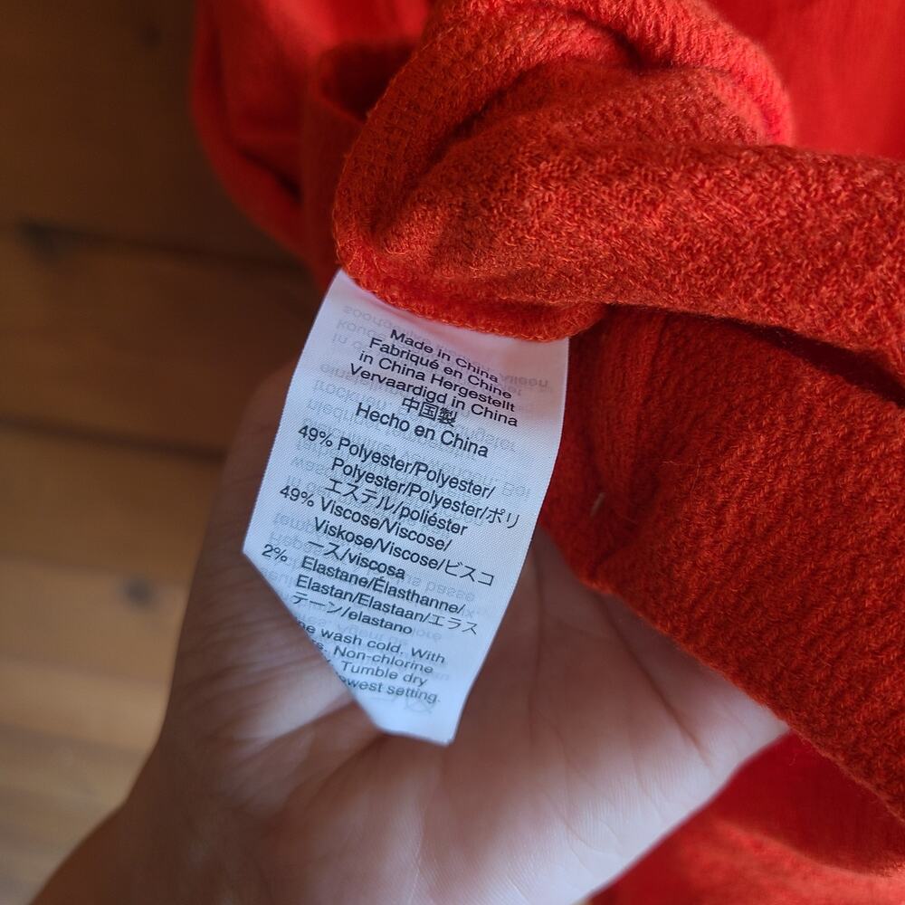 Madewell Texture & Thread Flutter Mini Dress Red XXS Flowy Boho Summer Beachy - Picture 5 of 5